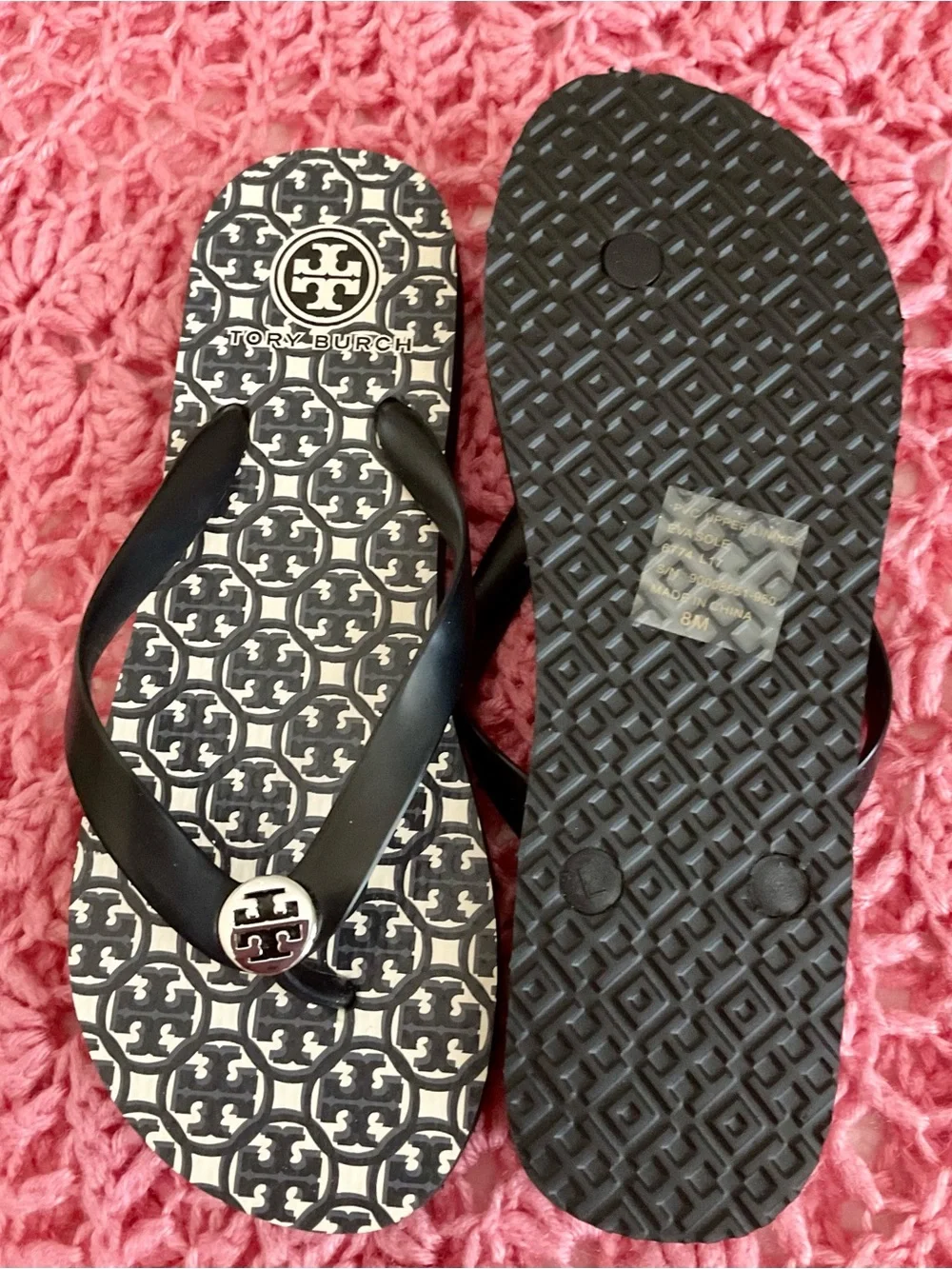 Tory Burch flip straps new